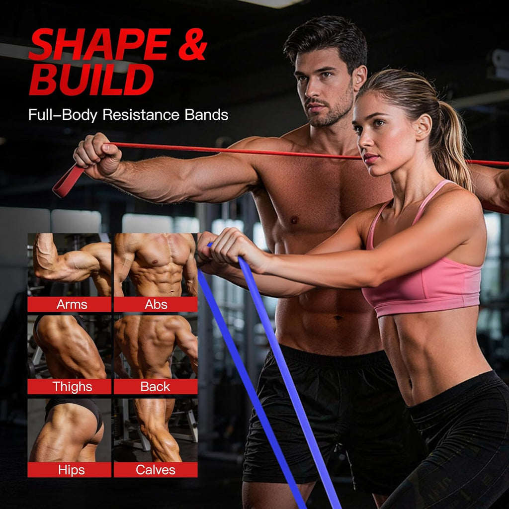 Pull Up Bands, Resistance Bands Set, Exercise Workout Bands for Men & Women, Ideal for Body Stretching, Physical