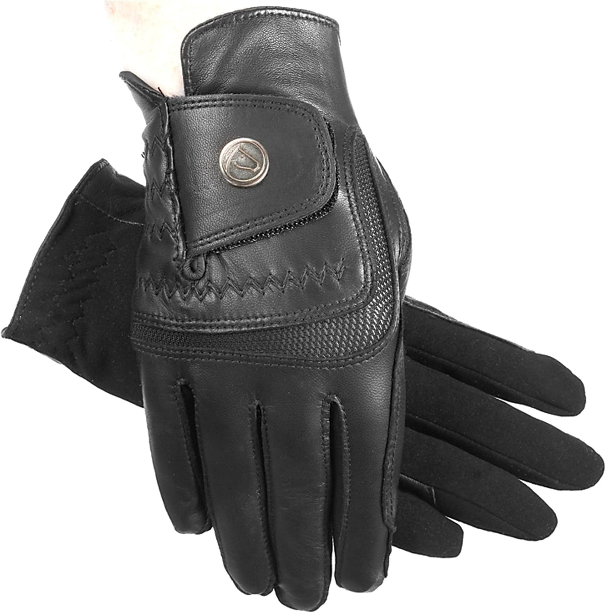 Hybrid Riding Gloves Leather