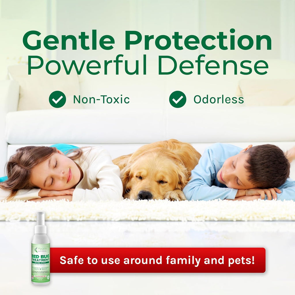Bed Bug Lice & Mite Travel Killer Spray TSA Approved 3 oz | Child & Pet Friendly | Immediate Results | Hotels