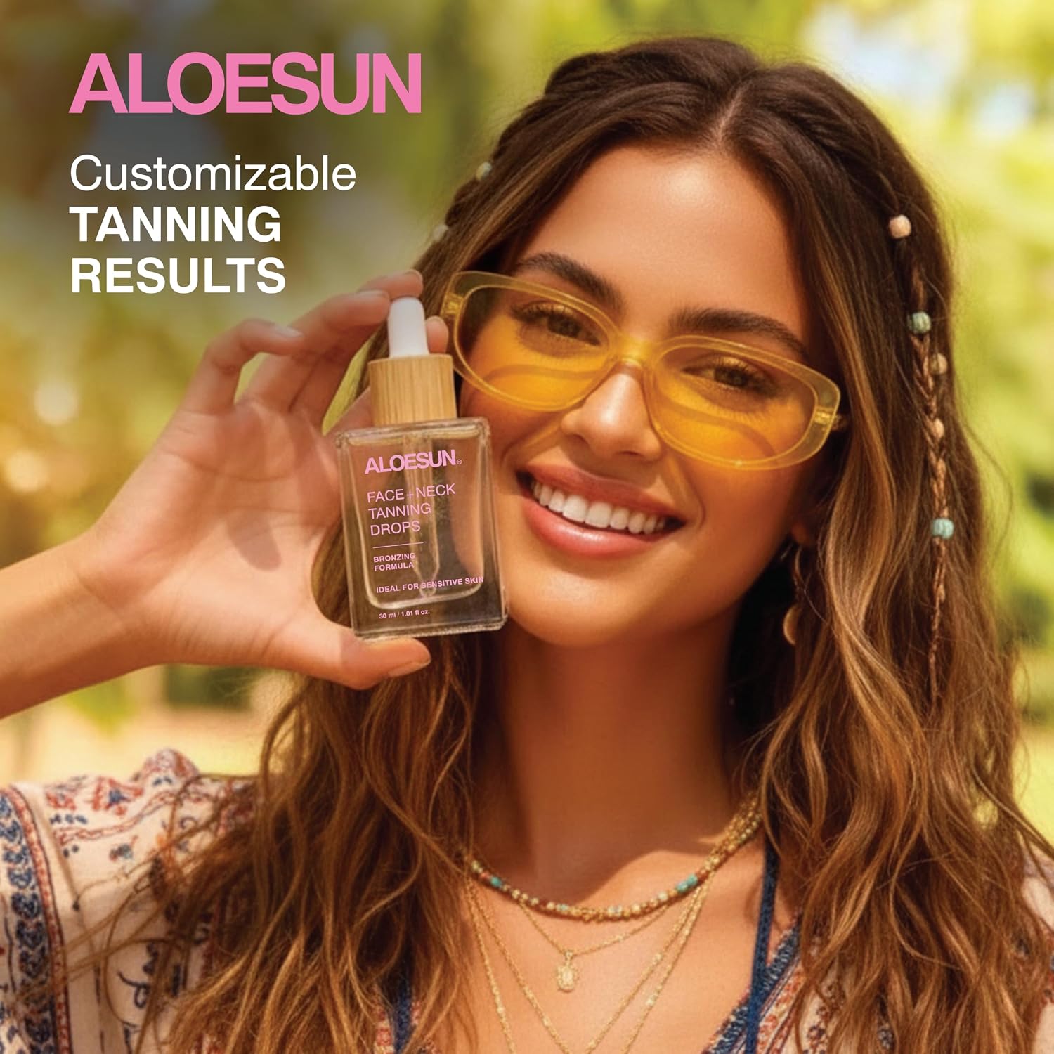 Self Tanning Drops for Face & Body - Gradual Self Tanner Drops - Sunless Tanning - Streak-Free Bronzing - Hyaluronic