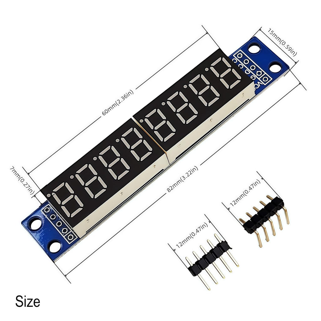 4PCS MAX7219 8-Digit 7-Segment Digital 0.36in 8 Bits Red LED Display Tube Module Compatible with Arduino 51/AVR/STM32