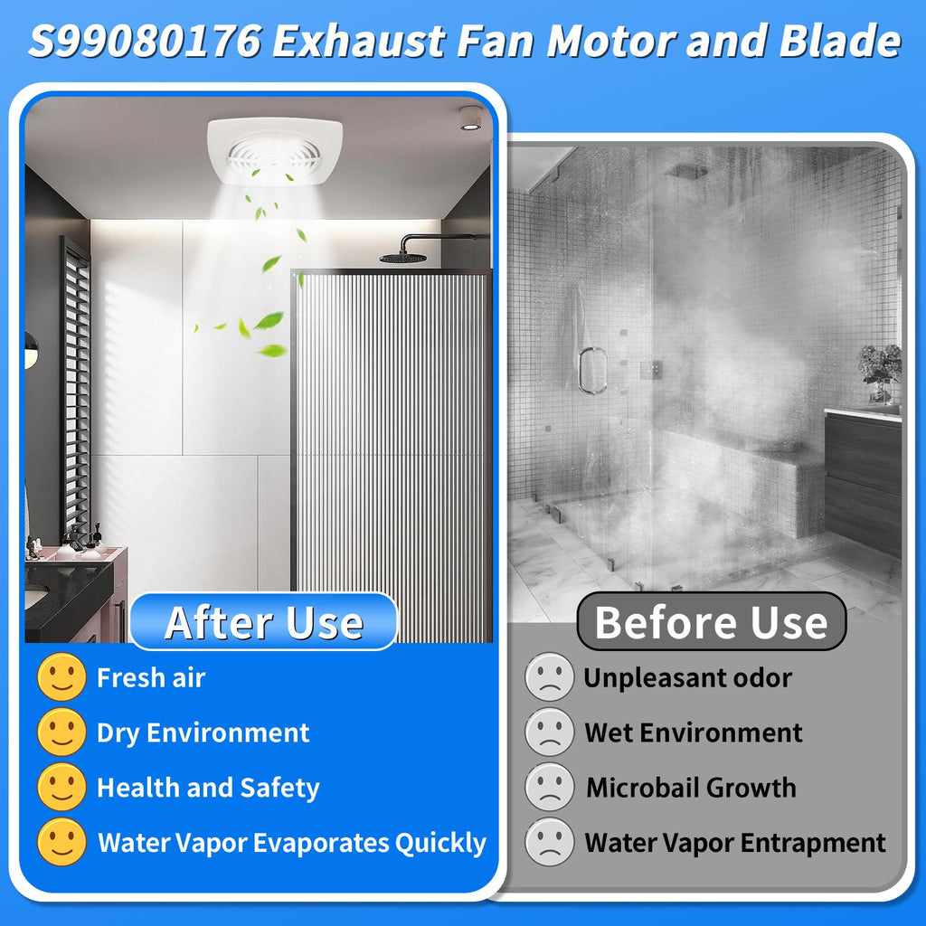 S99080176 99080176 Bathroom Exhaust Fan Replacement Motor