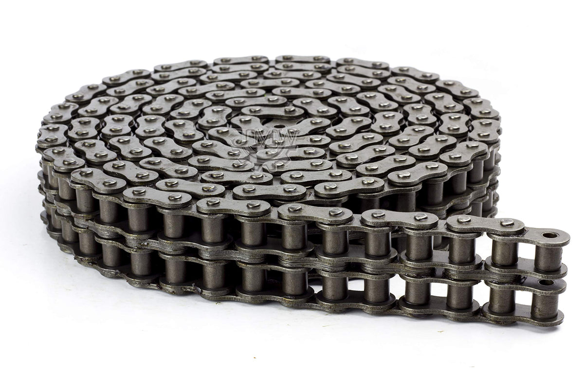 Jeremywell #35-2 Double Strand Duplex Roller Chain 10 Feet + 1 Master Link