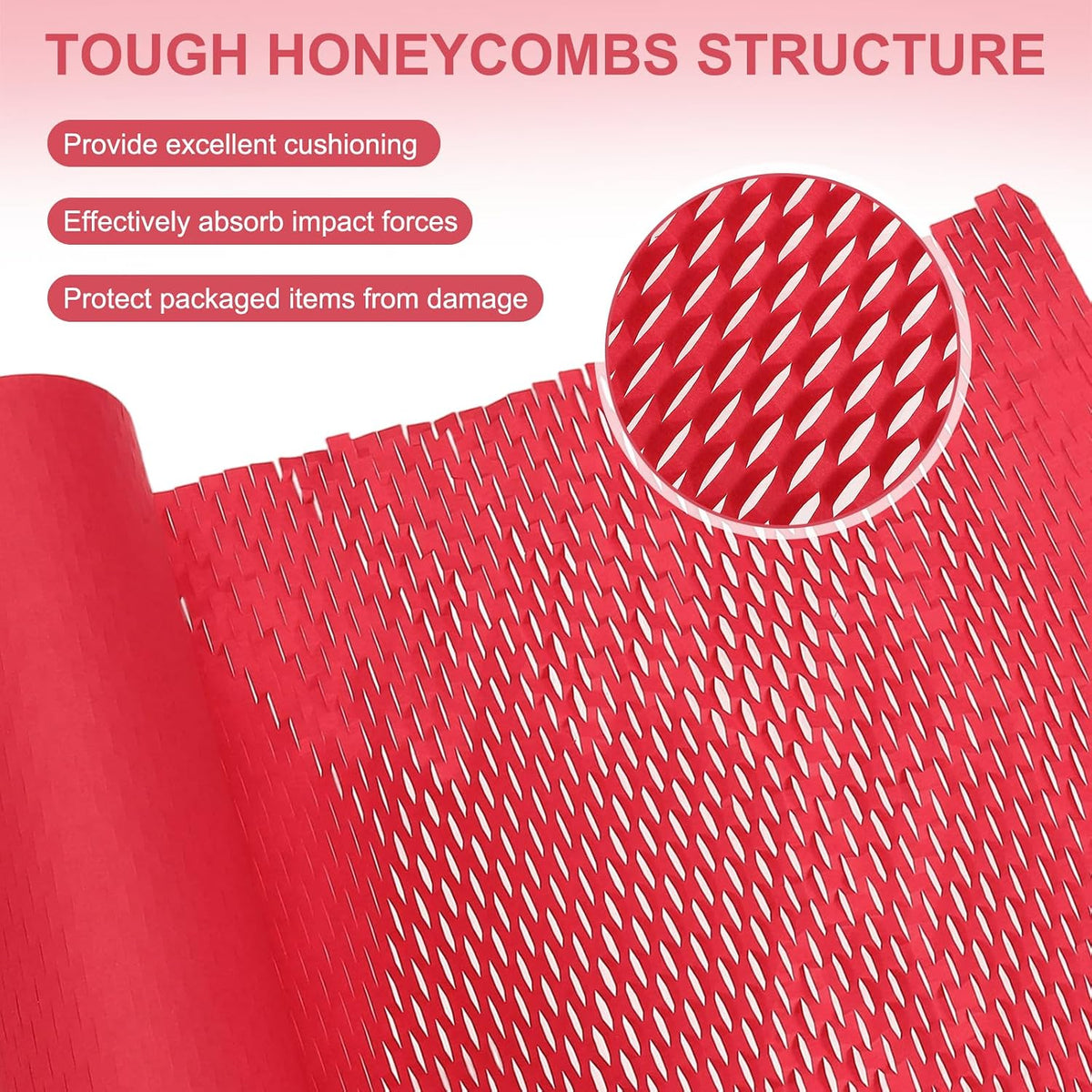 Honeycombs Packing Paper 12" x 164' Honeycombs Cushioning Wrap Roll