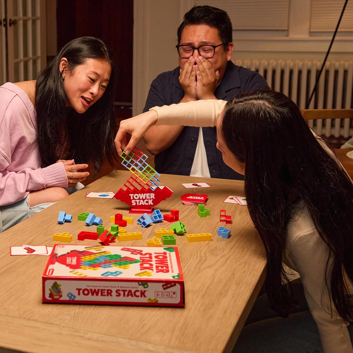 Tower Stack by Relatable - PAL Award 2025 Winner, Exciting Tower Game for Family Game Night, Building Toys for Kids
