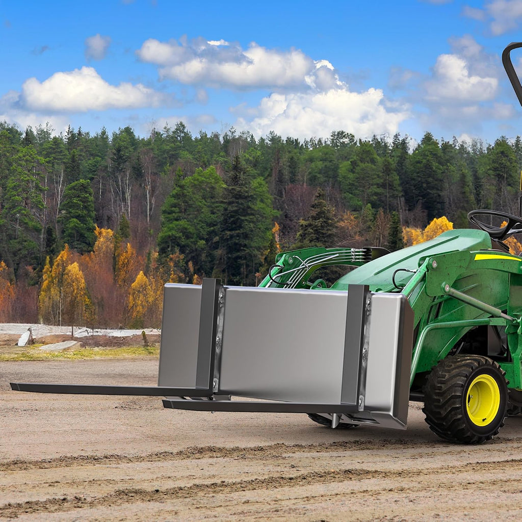 1/4" Skid Steer Mount Plate, Thick Skid Steer Plate Attachment, Universal Quick Attach Plate Compatible with Kubota