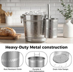 Stainless Steel Ice Scoop with Holder for Freezer, Ice Machine