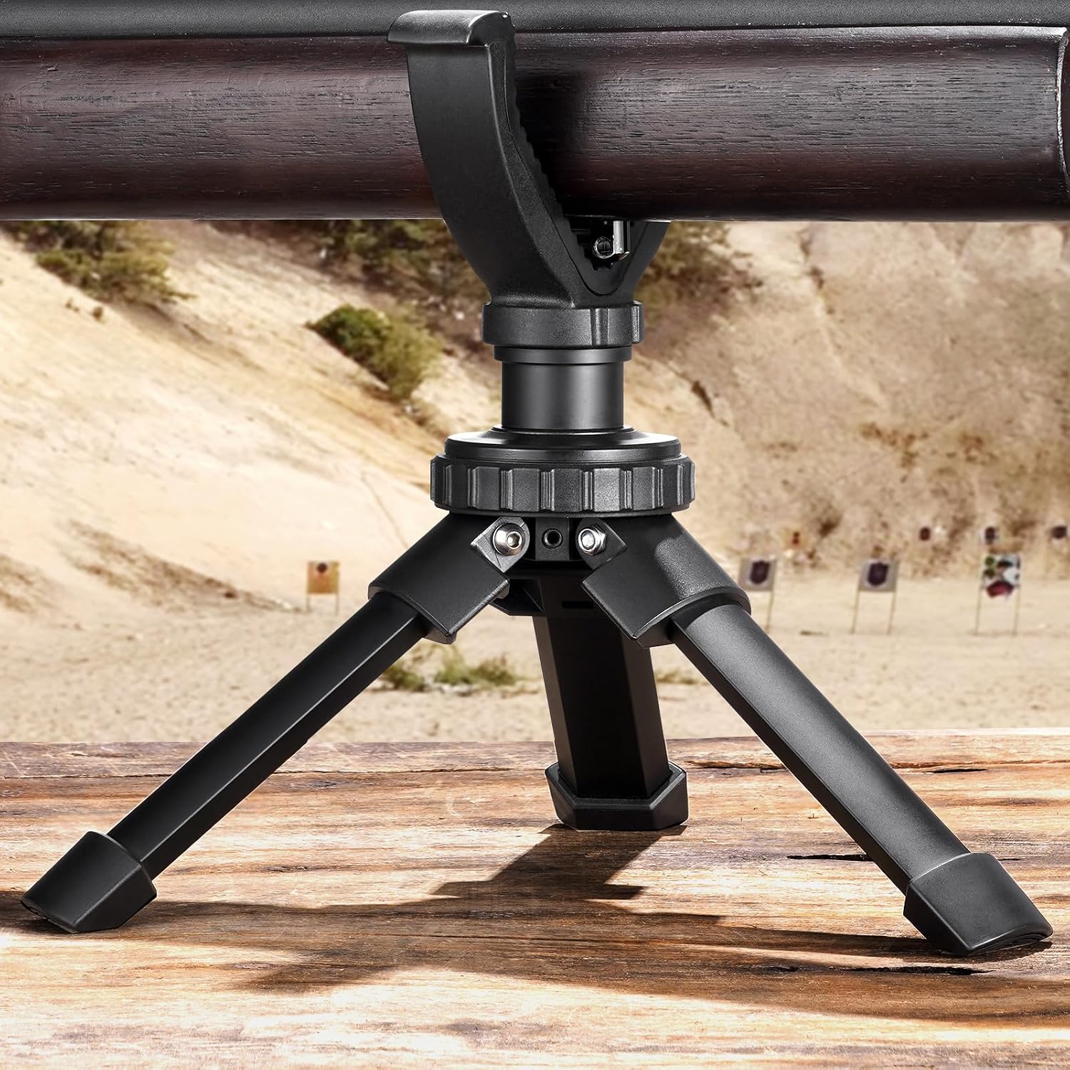 Shooting Rest Tripod 360 Degree Rotation V Yoke Stand | Rifle Rest for Target Shooting Adjustable Height Shooting