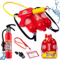 Firefighter Costume, Water Gun Backpack for Kids, 5-Piece, 3+ | Includes Toy Fire Extinguisher, Backpack Water Gun