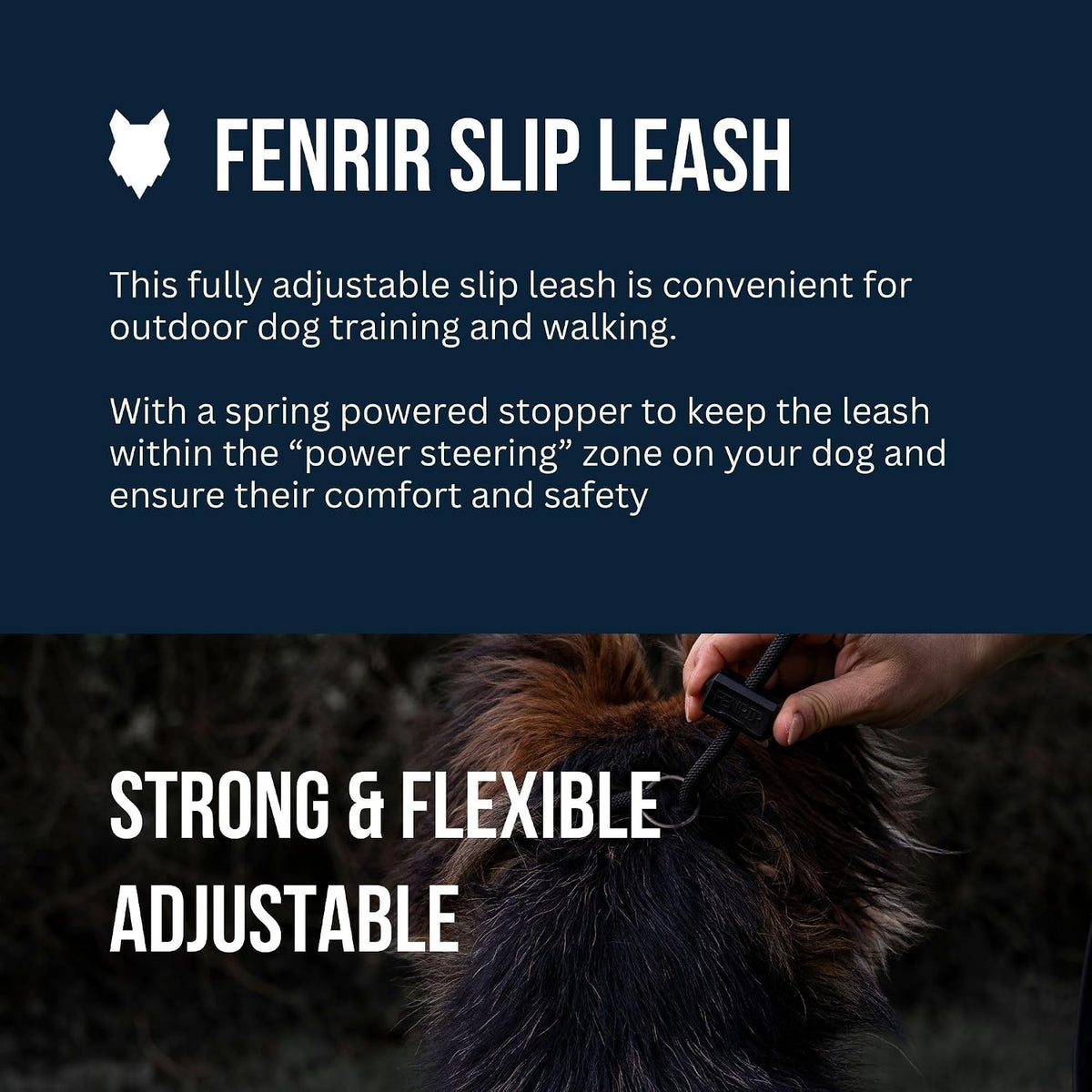 Slip Leash 1.4m Professional Dog Training Lead to Stop Pulling, Perfect for Walks, Easy to Use, Spring Loaded