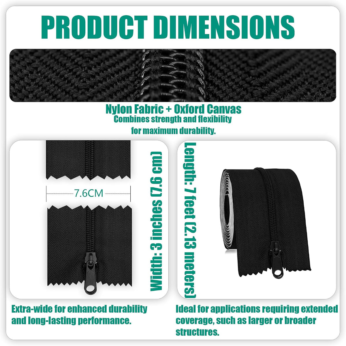 Heavy Duty Peel & Stick Self Adhesive Zipper for Plastic Sheeting