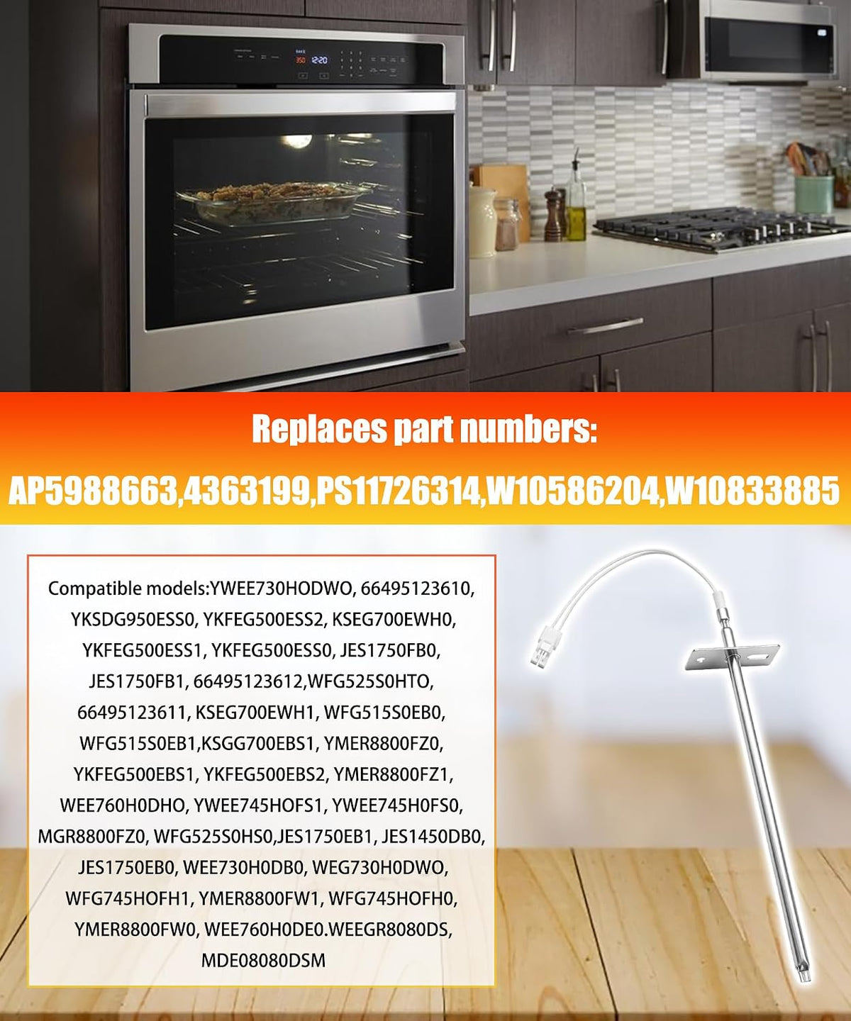 W10833885 Oven Temperature Sensor