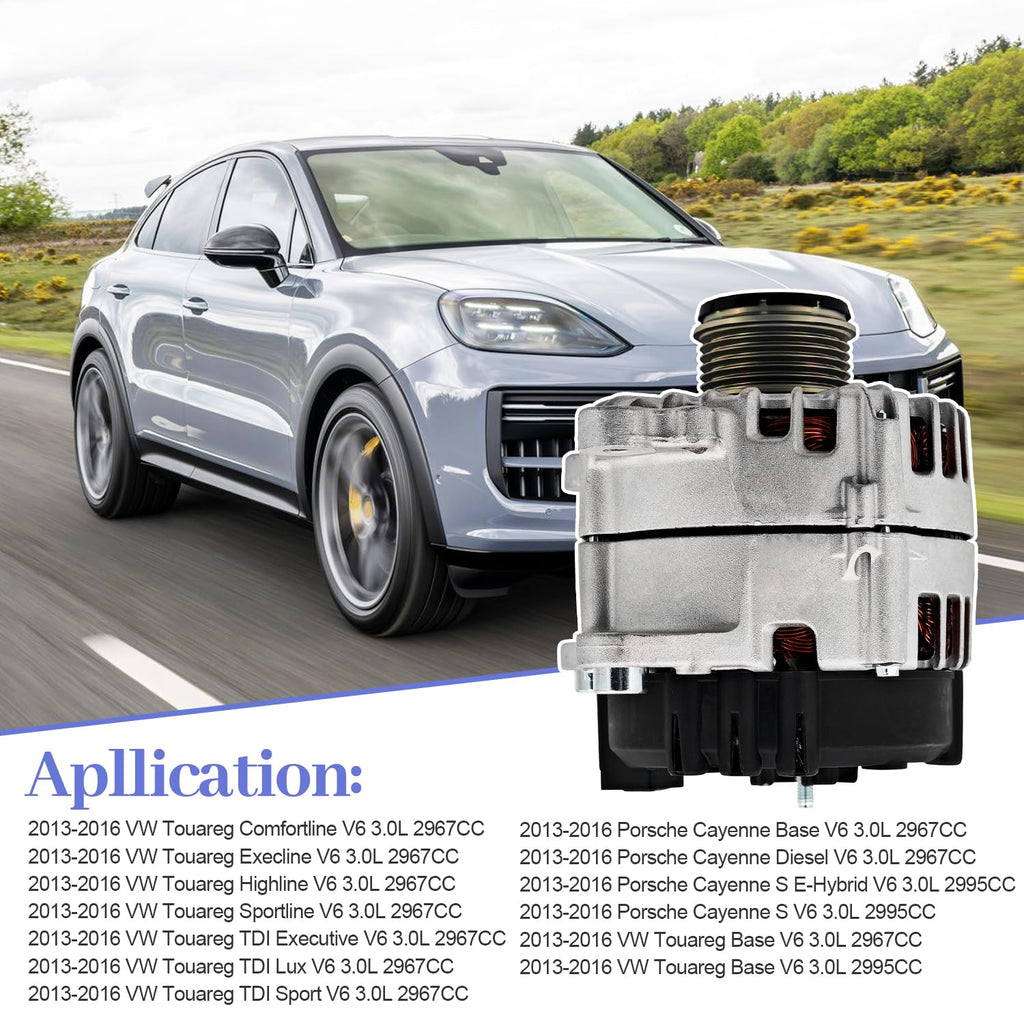 VANPERT 230A 059903023L Alternator Fit for Porsche Cayenne 3.0L 2013-2016