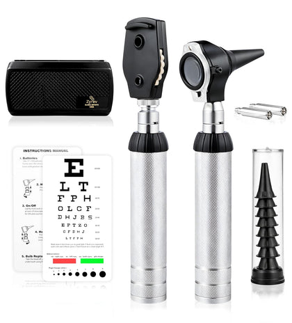 Otoscope Oph Multi-Function Set - Otoscope/Opthalmoscope for Ear & Eye Examination - with Portable Carry Case, Sight