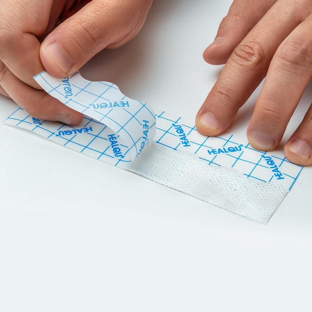 Dressing Retention Tape - 2" x 11yd, 2 Rolls Premium Non-Woven Hypoallergenic Cloth - Secure and Gentle Adhesive for