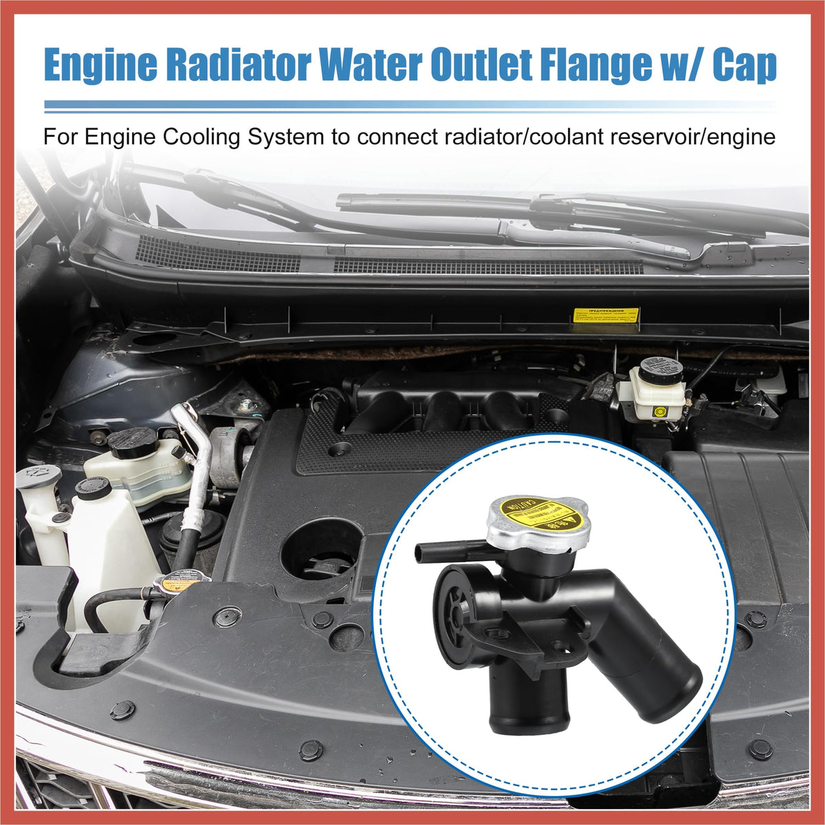 ACROPIX 21517JP00A Engine Radiator Filler Neck for Nissan Quest Plastic