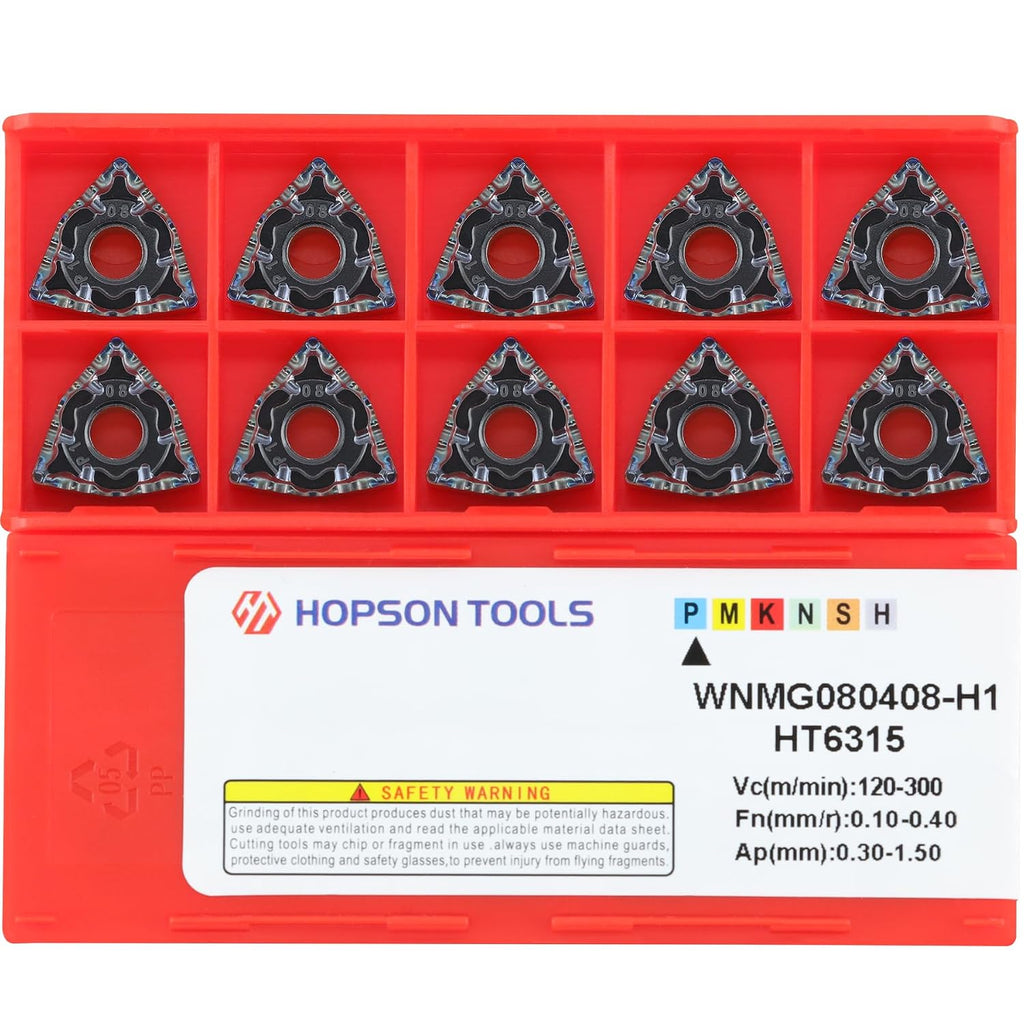 WNMG432 (WNMG080408) Turning Insert for Steel Finishing 10pcs