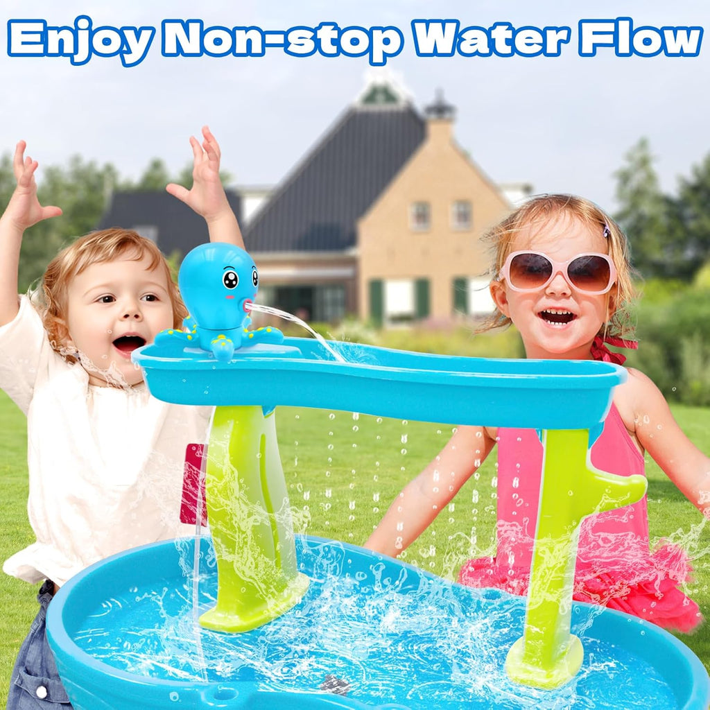 Water Table Pump, Octopus Battery Powered Water Pump for Water Table 3 Hours Non-Stop Fun Summer Outdoor Water Toys