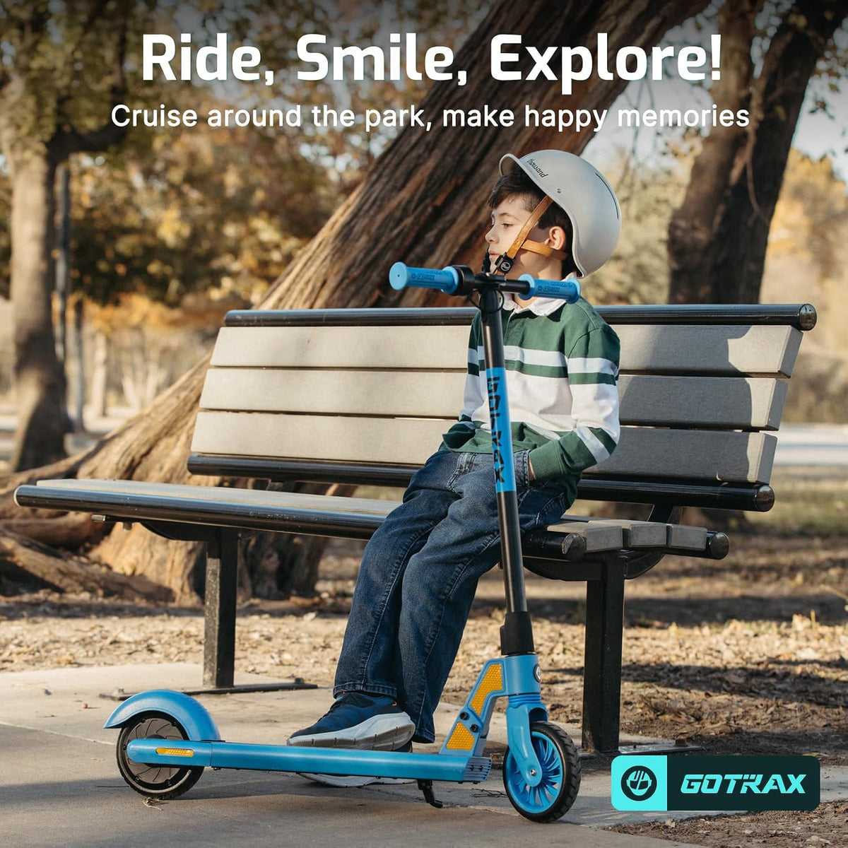 Gotrax Electric Scooter for Kids 6-12, Max 3.75 Mile & 7.5Mph,Thumb Control