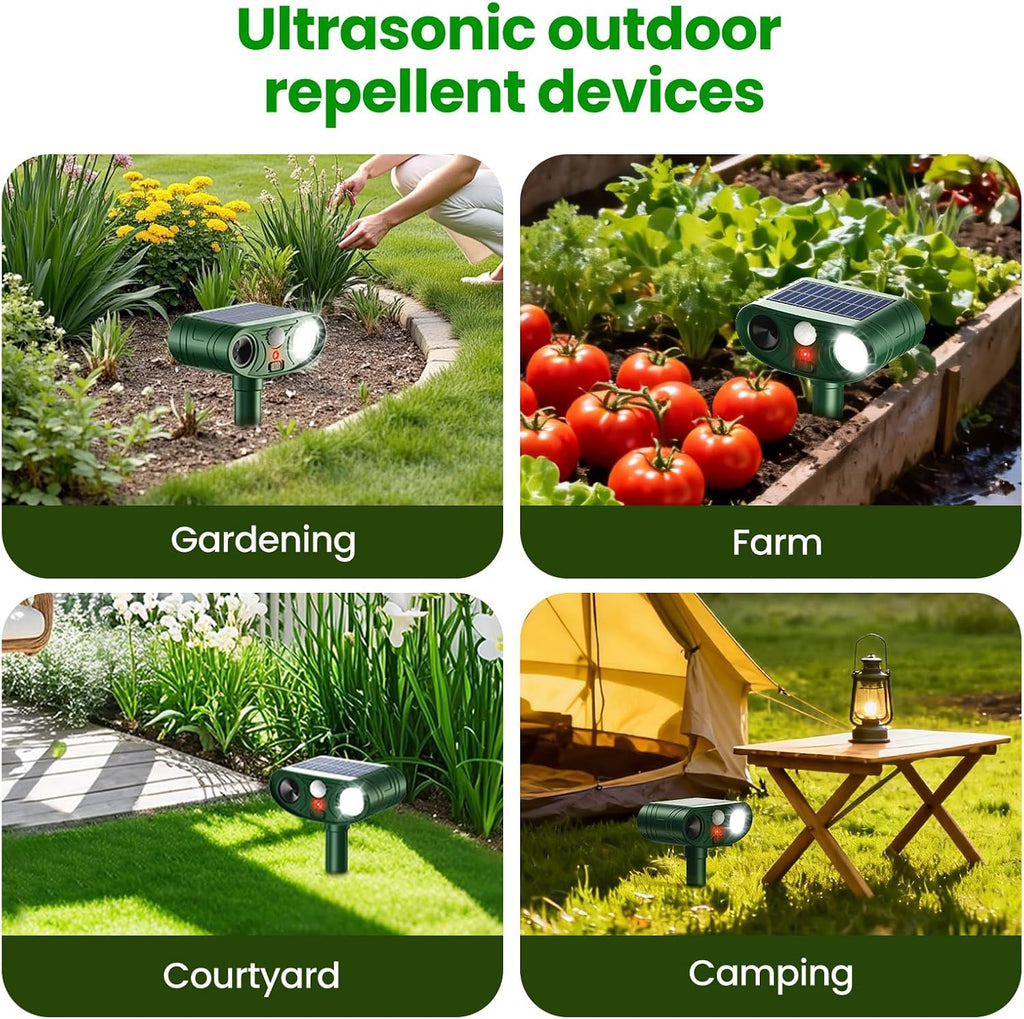 2026 Newly Advanced Ultrasonic Solar Animal Repellent Outdoor | Cat Repellent Outdoor, Deer Repellent Devices