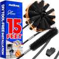 Dryer Vent Cleaner Kit - 15Ft Flexible Lint Brush for Deep Cleaning