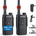 MP31 GMRS Handheld Radios, Waterproof Walkie Talkies, 2 Pack | USB-C Rechargeable, NOAA, Long Range Repeater Capable