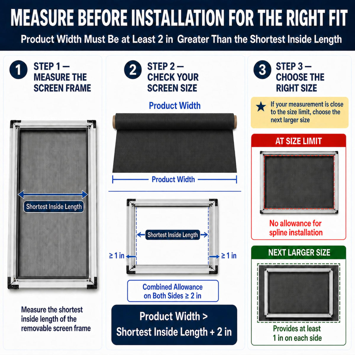 47in x 10ft Black 304 Stainless Steel Window Screen Mesh Roll