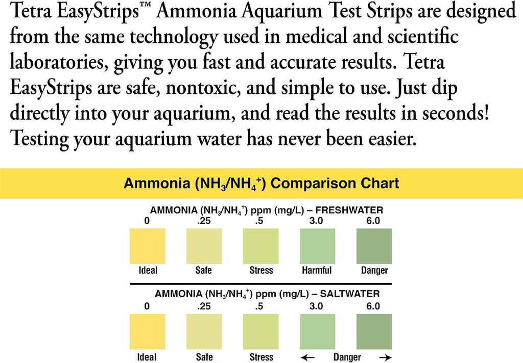 EasyStrips Complete Aquarium Water Test Kit, 25 Count | 7 Water Quality Tests In 1 Kit, Includes 25 6-In-1 Test