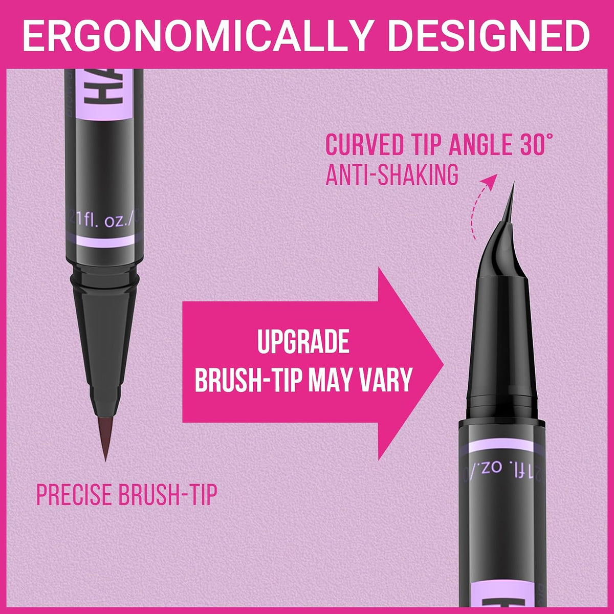 Eyebrow Pen - Eyebrow Pencil Magic 2-in-1 Eye Brow Pencils for Women with 4-Fork-Tip and Precise Brush-Tip Create