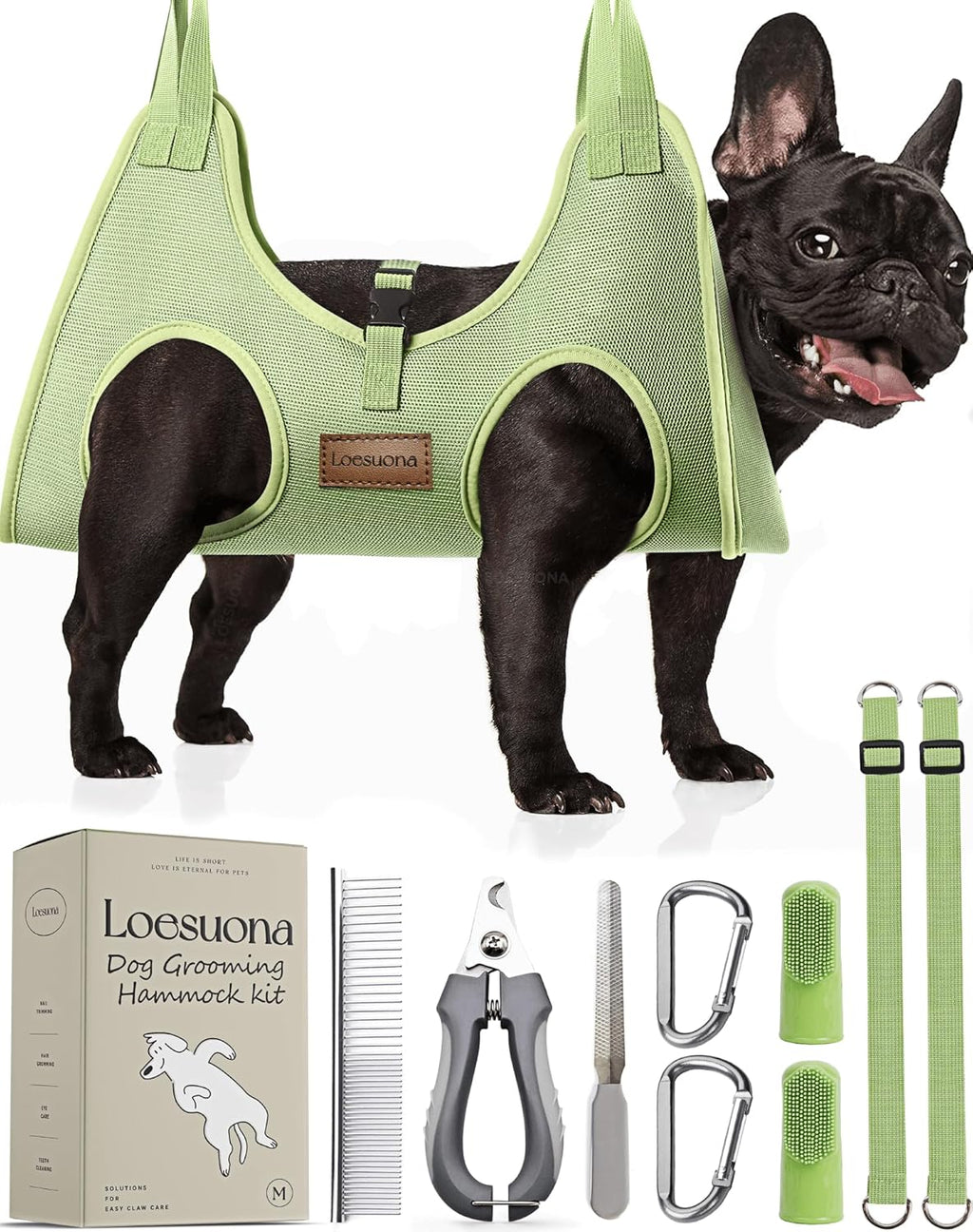 Dog Grooming Hammock – for Dogs Cat Grooming Hammock,Dog Sling for Nail Trimming with Dog Nail Clippers for Small