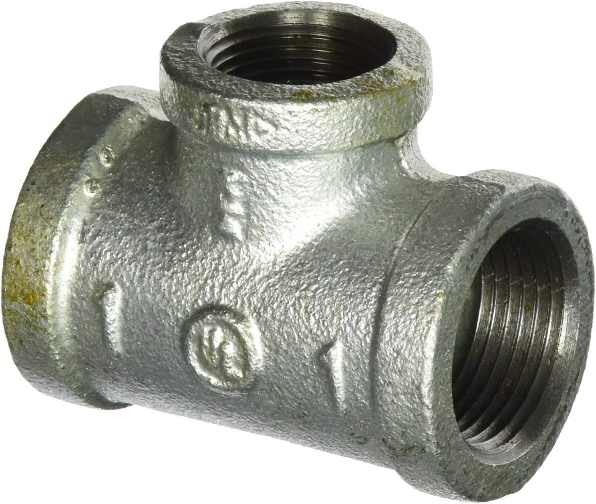 LDR Industries LDR 311 RT-1134 Galvanized Reducing Tee, 1-Inch X 3/4-Inch, No Size, No Color