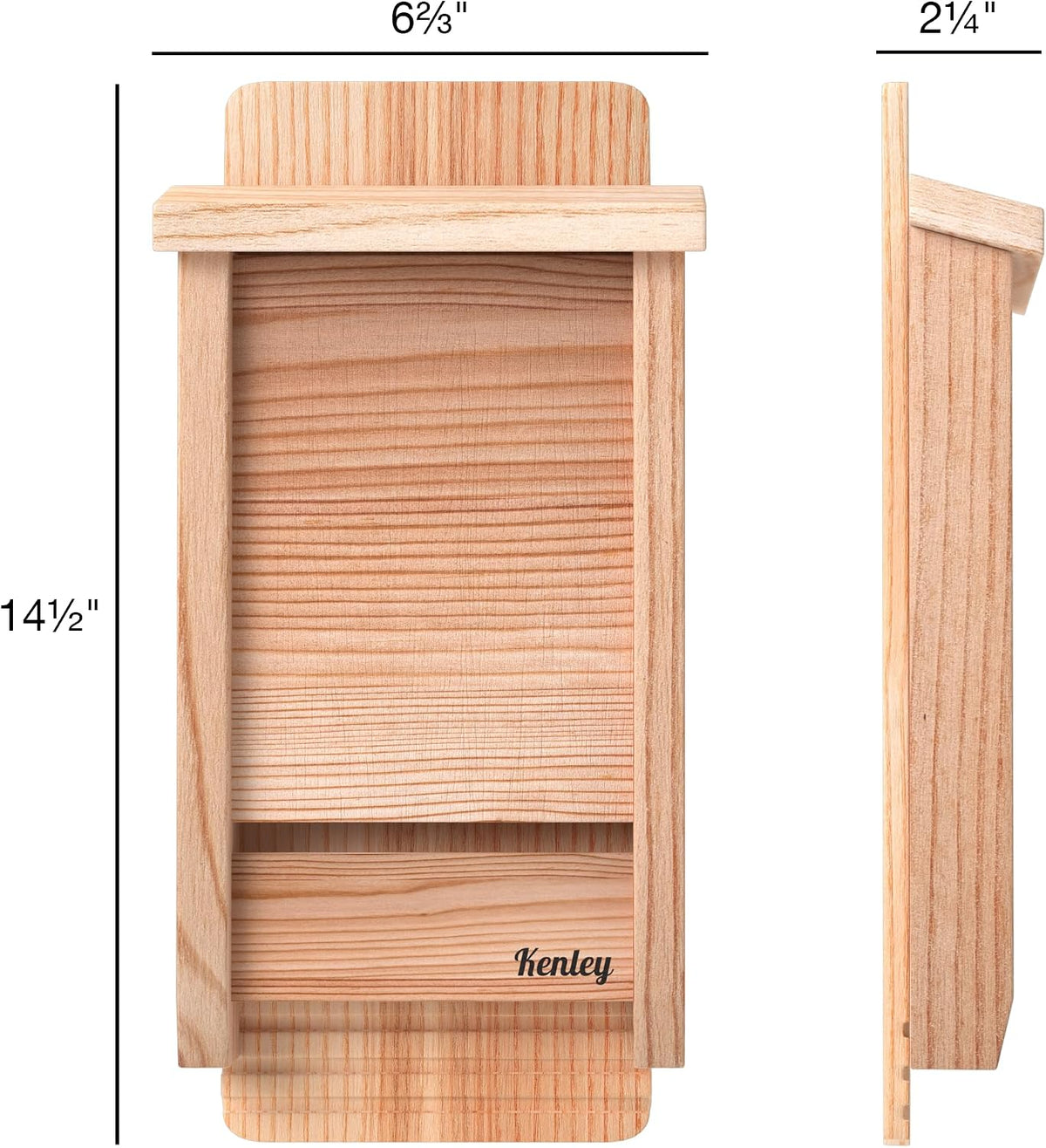 Bat House - Handcrafted Bat Box for Outside from Cedar Wood - One Chamber