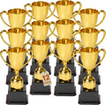Fun Gold Plastic Trophies - 12 Pack - 7 Inch - Award Trophy Cup Set for Superstar Kids - Champion Celebrations