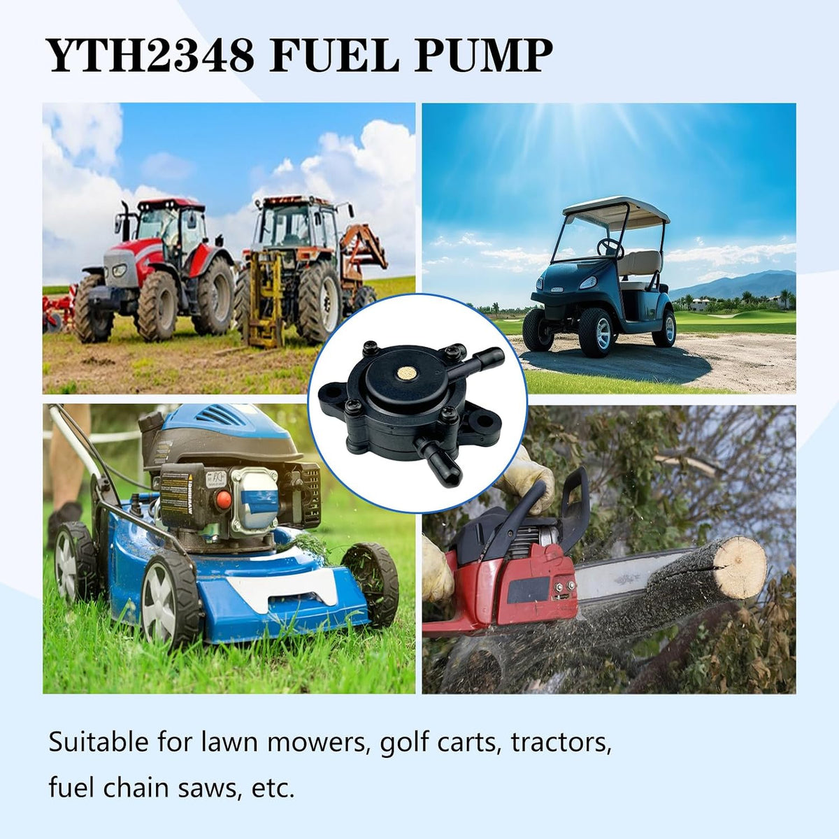 YTH2348 Fuel Pump for Hus-qvarna YTH24V48 YTA22V46 Lawn Tractor Ride Mower