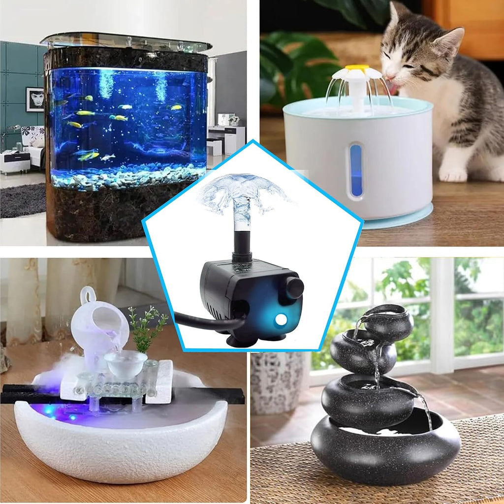 5V USB Mini Submersible Water Pump for Cat Fountain & Aquariums
