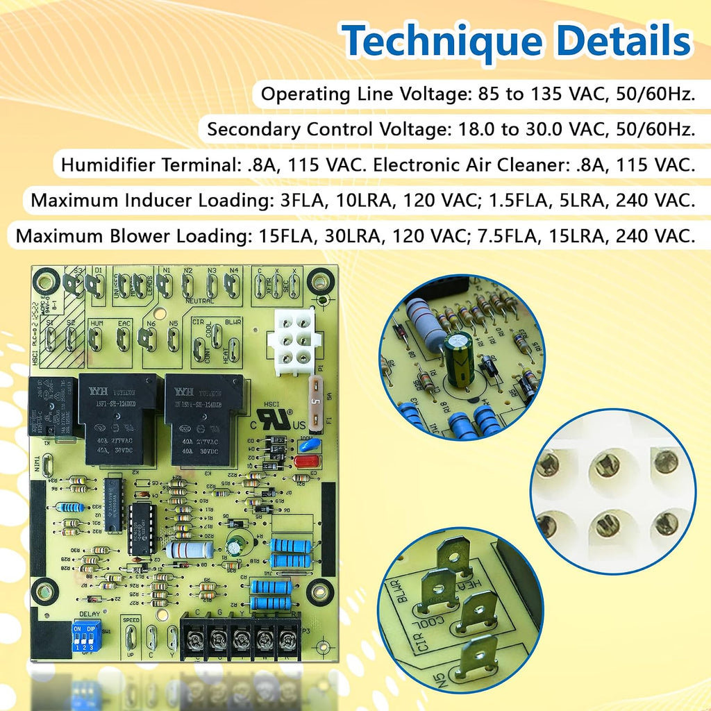 Upgraded R40403-003 Furnace Blower Control Circuit Board ST9120C