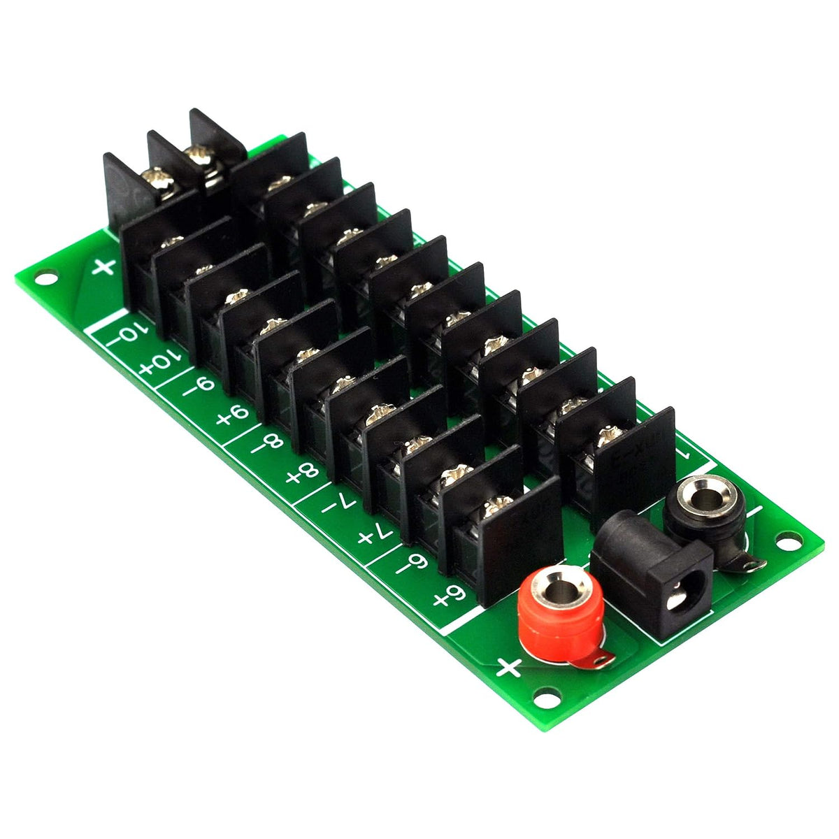 20Amp 2x10 Position Barrier Terminal Block Distribution Module for AC DC