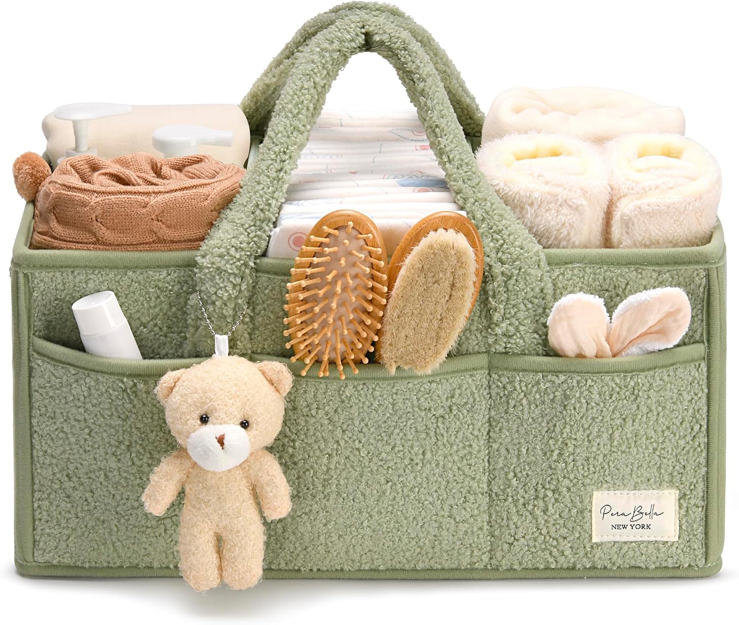 Diaper Caddy Organizer for Changing Table, Storage Basket for Wipes, Gift for Baby Shower, Car Organizer, Nursery