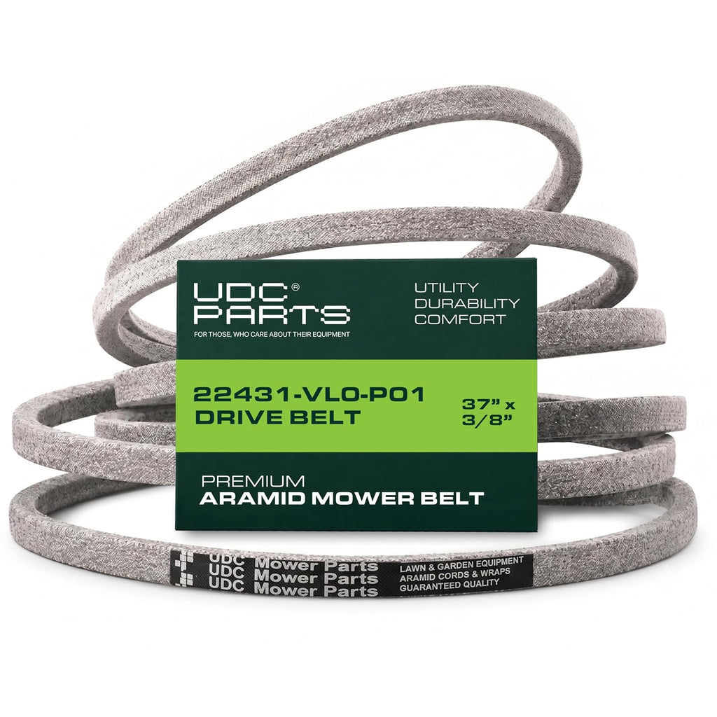 UDC Parts 22431-VL0-P01 Drive Belt Replacement for Honda, 3/8" × 37"