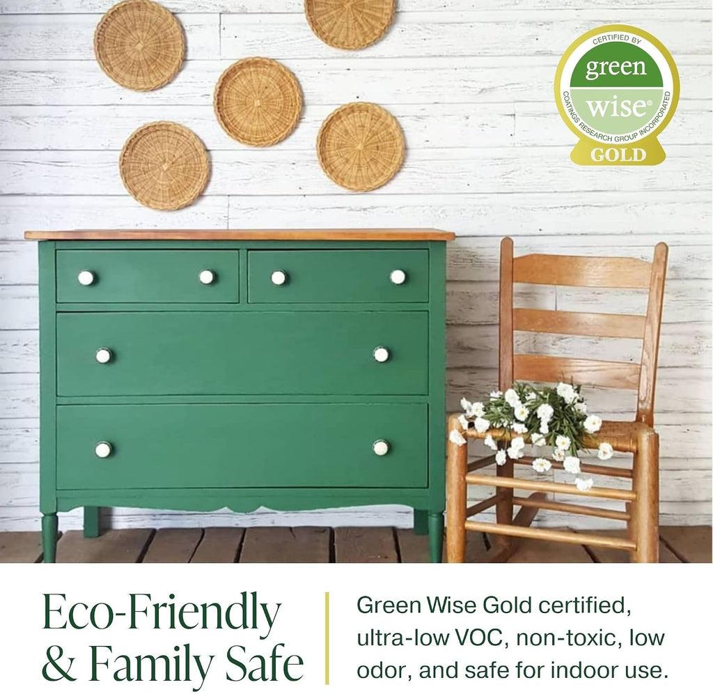 Country Chic All-in-One Chalk Paint for Furniture, Cabinets, Home Decor, Eco-Friendly, Matte Finish, Built-In Primer