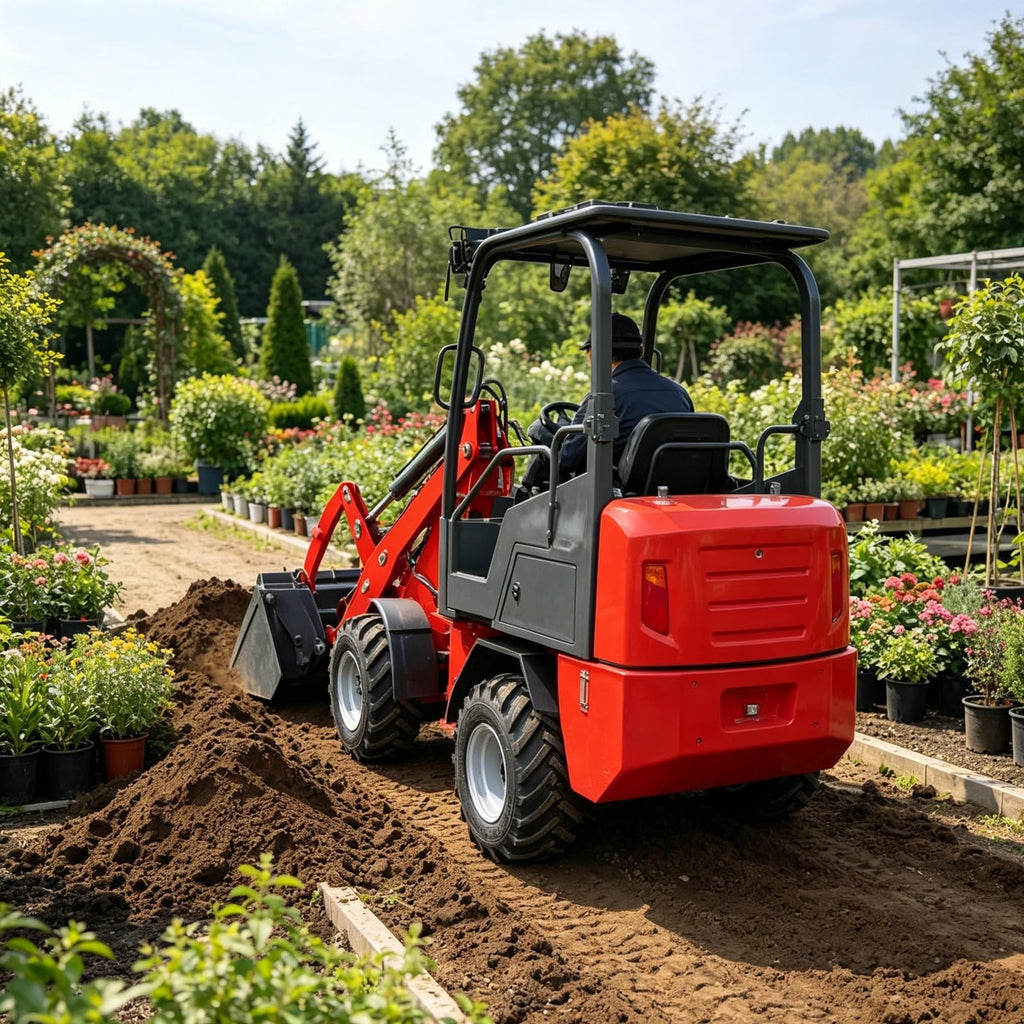 Electric Mini Wheel Loader, Front End Bucket Loader for Construction Sites