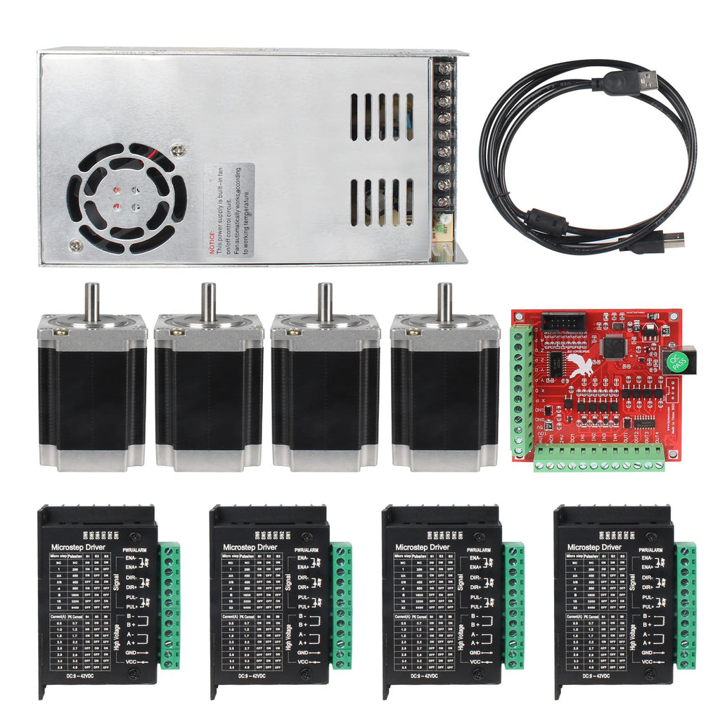 RATTMMOTOR CNC Controller Kit, 4 Axis CNC Kit for CNC Machine