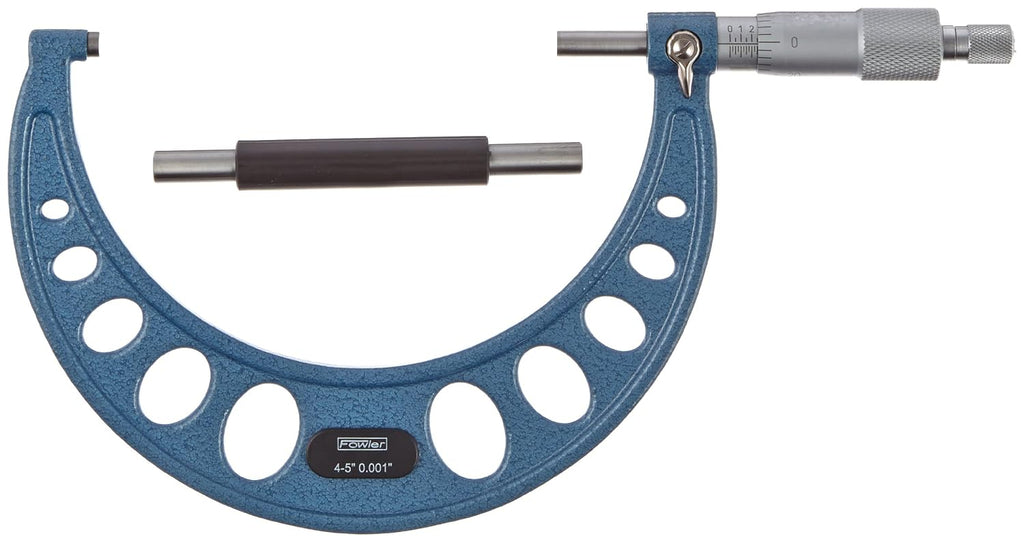 Fowler 52-253-005-1, Premium Outside Inch Micrometer With 4-5" Measuring Range