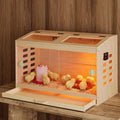 Wooden Chick Brooder Box with Pull-Out Tray (31.5" x 15.7" x 19.5")