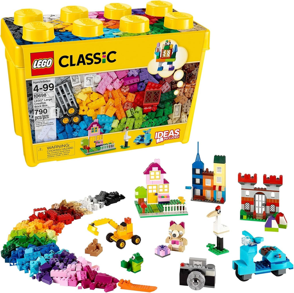 LEGO Classic Large Creative Brick Box 10698 Building Set, Toy Storage Solution for Home or Classrooms, Interactive