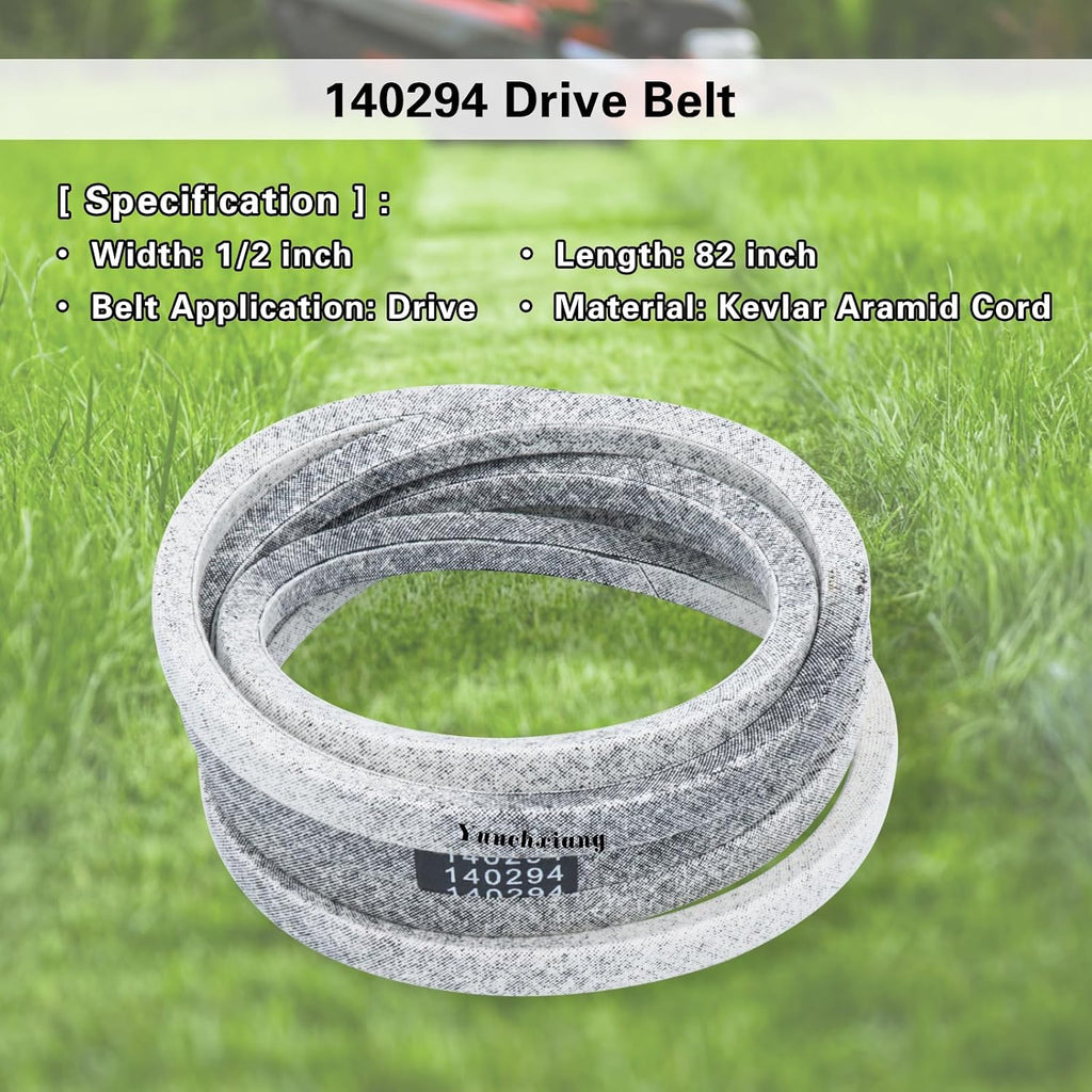 140294 Drive Belt for 42" 44" Deck Craftsman Pats - 1/2" x 82"