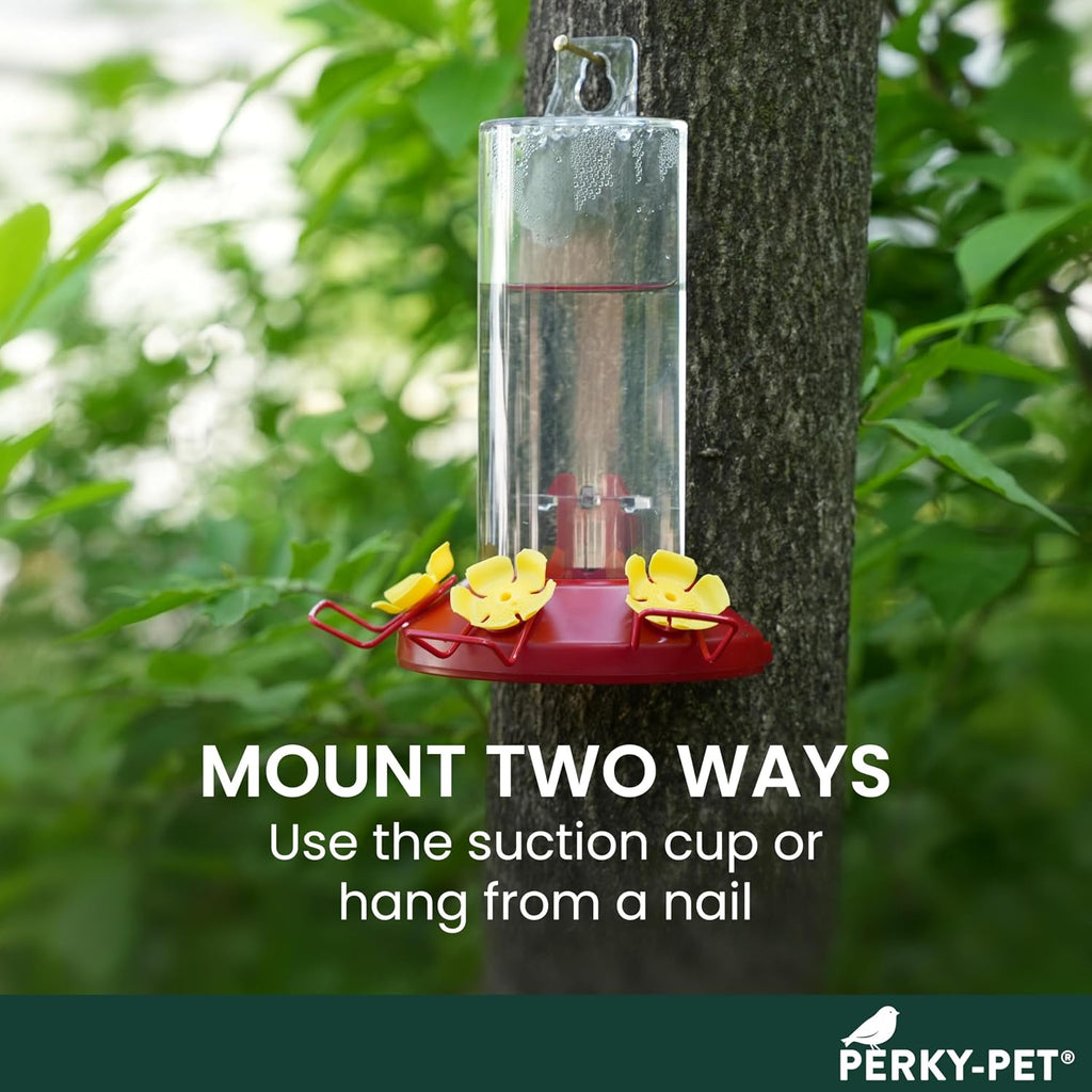 Window Mount Hummingbird Feeder, 8 oz Nectar Capacity