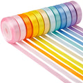 Pastel Ribbon Pack, 12 Colors 3/8 Inch x 10 Yards/Roll