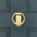 Franklin Brass Derby Door Knocker for Front Door in Brushed Gold EDHDKN-BRG-D