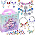 Charm Bracelet Making Kit & Unicorn/Mermaid Girl Toy- ideal Crafts for Ages 8-12 Girls who Inspire Imagination and